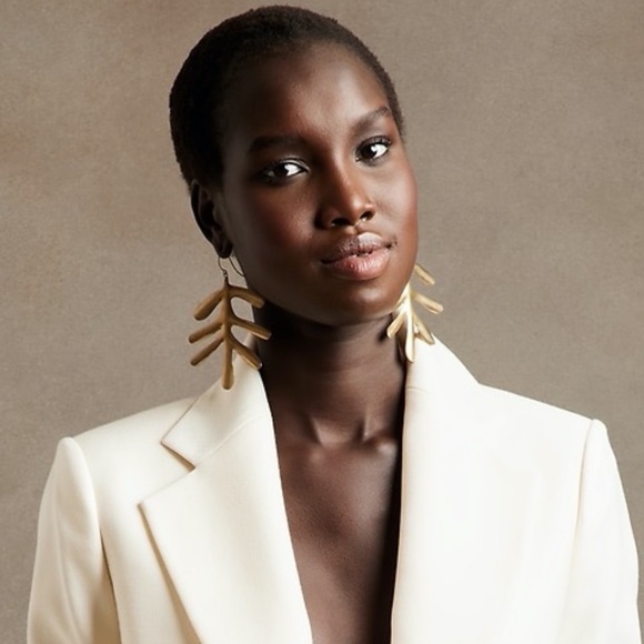 Banana Republic Jewelry - REDUCED for CCO! BANANA REPUBLIC Gold Leaf Statement Earrings | AUREUS + ARGENT